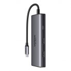 UGREEN CM498 6 az 1-ben adapter USB-C - 2x USB-A 3.0, USB-C 3.0, 2xHDMI, PD