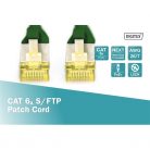 DIGITUS CAT6A S-FTP LSZH 1m zöld patch kábel