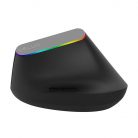 Vezeték nélküli függőleges egér Delux M618C 2.4G 1600DPI RGB (fekete)