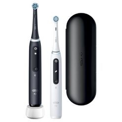   Oral-B iO Series 5 2 db-os matt fekete+fehér elektromos fogkefe szett