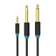 Audio Cable TRS 3.5mm to 2x 6.35mm Vention BACBJ 5m Black