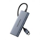 USB-C to HDMI, 3x USB 3.0, SD, TF Hub Vention TOOHB 0.15m Gray