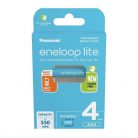 Panasonic Eneloop BK-4LCCE/4BE AAA 550mAh mikro ceruza akku 4db/csomag