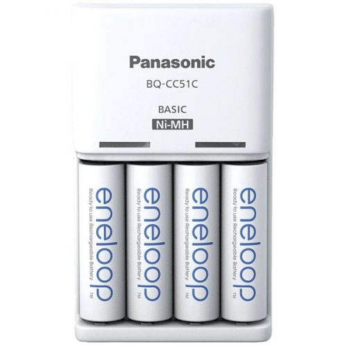 Panasonic Eneloop K-KJ51MCD40E AA 2000mAh akkutöltő +4xAA akku