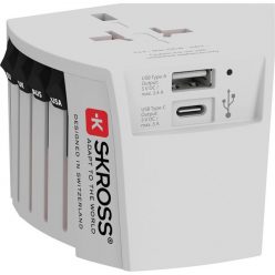   Skross MUVUSB-A-C USB/Type-C töltő bemenettel világutazó adapter