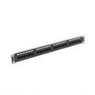 Lanberg PPU6-1024-B 19" 1U 24port Cat6 UTP árnyékolatlan fekete patch panel