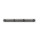 Lanberg PPS6-1024-B 19"/1U 24port Cat6 FTP árnyékolt fekete patch panel