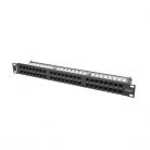 Lanberg PPU6-1048-B 19" 1U 48port Cat6 UTP árnyékolatlan fekete patch panel