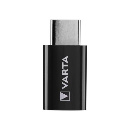 Varta 57945101401 microUSB - Type C fekete adapter