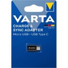 Varta 57945101401 microUSB - Type C fekete adapter