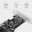 Axagon PCES-SA4M2 2db belső SATAIII portos + 2db SATA M.2 foglalat PCI-Express kártya