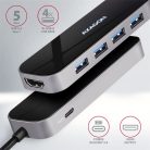 Axagon HMC-6H4A SuperSpeed USB-C COMBO 6in1 hub