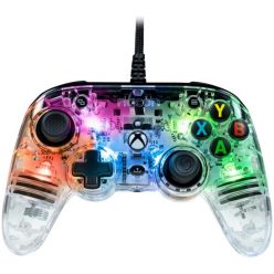   Nacon 2808488 Pro Compact Xbox Series vezetékes átlátszó RGB kontroller