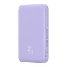 Baseus Mágneses Mini Powerbank, 5000mAh, 20W (lila)