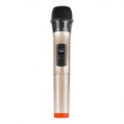 Wireless dynamic microphone UHF PULUZ PU628J 3.5mm (gold)