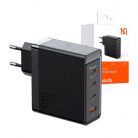 Wall charger McDodo GAN 3xUSB-C + USB, 100W (black)