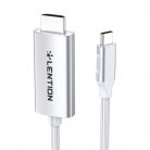 Lention CU707 USB-C to HDMI 2.0 cable,  4K60Hz, 1Gbps, 3m (silver)