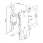 Stell SHO 4500 13"-27" VESA 100x100 dönthető fali konzol