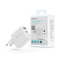   Devia ST362743 GaN 65W USB + Type-C fehér hálózati töltő adapter