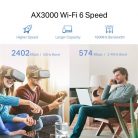 TP-Link RE705X AX3000 Mesh Wi-Fi 6 802.11ax Vezeték nélküli Range Extender