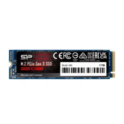   Silicon Power 1TB M.2 2280 PCIe Gen 3x4 NVMe A80 (SP001TBP34A80M28) SSD