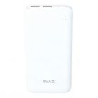 Avax PB103W LIGHTY 8000mAh fehér power bank