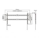 Stell SHO 7210 43"-90" fix fekete fali konzol