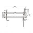 Stell SHO 7410 43"-90" dönthető fekete fali konzol