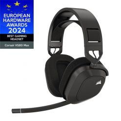   Corsair HS80 MAX RGB Dolby Atmos szürke vezeték nélküli gamer headset