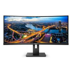   Philips 34" 346B1C UWQHD VA USB-C/USB-B/USB/HDCP/LAN/DP/HDMI ívelt monitor