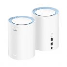 CUDY M1200(2-Pack) kétsávos AC1200 WIFI MESH fehér router (2db-os szett)