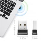 CUDY WU650 kétsávos AC650 WIFI USB mini fekete adapter