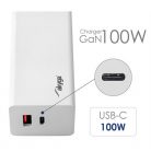 Akyga USB-A + USB-C PD 5-20V / max. 5A 100W Quick Charge 3.0 GaN gyorstöltő