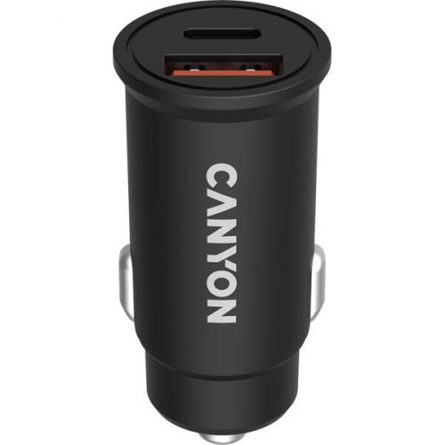 Canyon C-20 30W univerzális autós töltő adapter fekete