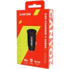 Canyon C-20 30W univerzális autós töltő adapter fekete