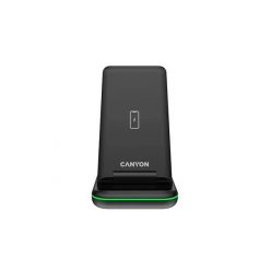   Canyon WS-304 3-in-1 15W univerzális vezeték nélküli töltő adapter fekete (Qi)