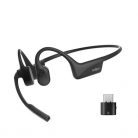 Shokz OpenComm2 csontvezetéses Bluetooth fekete Open-Ear headset + USB-A adapter