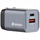 Verbatim 32200 GNC-35 GaN Charger 35W USB Type-A + Type-C hálózati töltő adapter