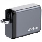 Verbatim 32202 GNC-100 GaN Charger 100W USB Type-A + 3xType-C hálózati töltő adapter