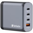 Verbatim 32203 GNC-140 GaN Charger 140W USB Type-A + 3xType-C hálózati töltő adapter