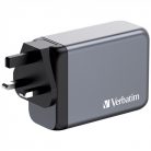 Verbatim 32205 GNC-240 GaN Charger 240W USB Type-A + 3xType-C hálózati töltő adapter