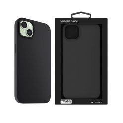   NextOne IPH-15-MAGCASE-BLACK iPhone 15 fekete szilikon MagSafe hátlap