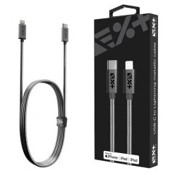   NextOne LGHT-USBC-MET-SG 1,2m USB C-Lightning metál asztroszürke kábel