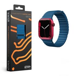   NextOne AW-4244-LTHR-BLU Apple Watch 42/44/45mm kék bőr óraszíj