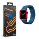 NextOne AW-4244-LTHR-BLU Apple Watch 42/44/45mm kék bőr óraszíj