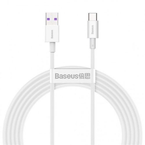 Baseus CATYS-A02 Superior 2m 66W USB A/USB C fehér adat- és töltőkábel