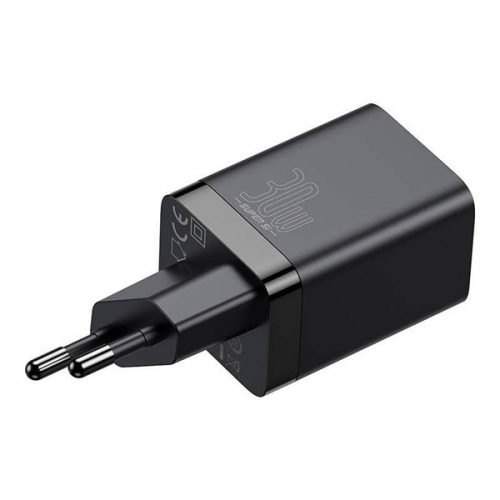 Baseus CCSUPP-E01 Super Si Pro 30W USB/USB C fekete gyorstöltő