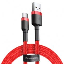   Baseus CATKLF-U09 Cafule 3m 2A USB A/USB C piros adat- és töltőkábel