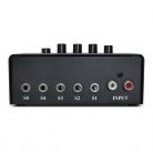 Genius RS2 5 portos fekete audio switch