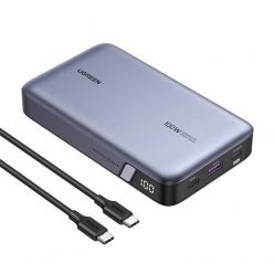   Powerbank 20000mAh Ugreen PB720, USB + 2x USB-C, 100W PD (szary)